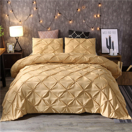 Elegant Microfiber Bed Set | Soft Duvet Cover & Pillowcase Collection