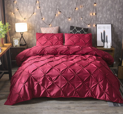 Elegant Microfiber Bed Set | Soft Duvet Cover & Pillowcase Collection