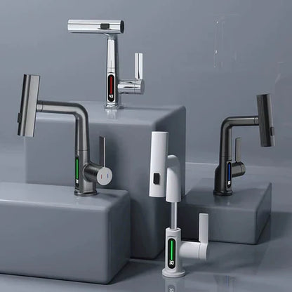 FlexGlow Faucet | Dynamic LED Design with 5 Versatile Spray Modes