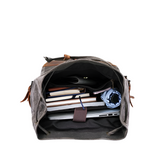 Salem | Unisex Vintage Canvas Travel Backpack with Laptop Compartment-4
