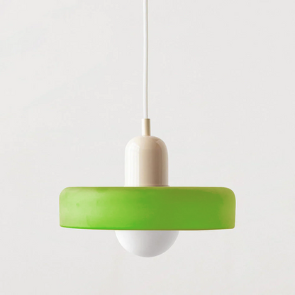 Studio Prisma Pendant | Art Glass Light in Bauhaus Luxe Palette