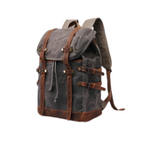 Salem | Unisex Vintage Canvas Travel Backpack with Laptop Compartment-5