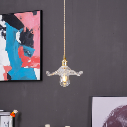 Chic Flower Design | StellarFlora Glass Pendant Lamp