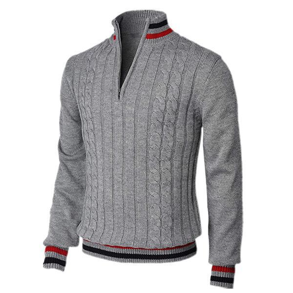 Lucas | Men’s Long Sleeve Sweater with Collar