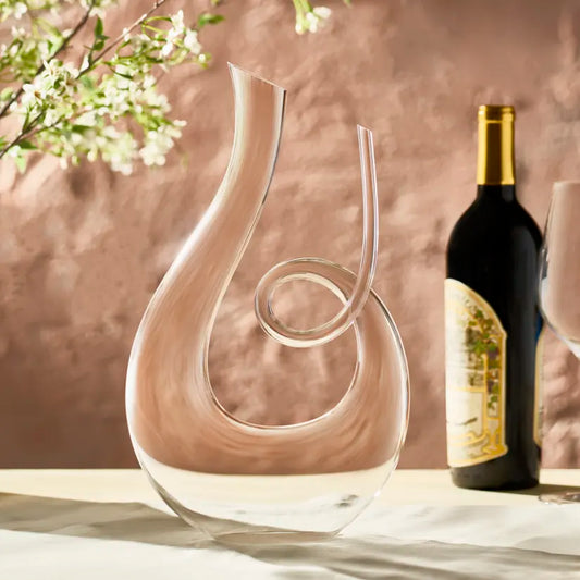 Crystal Swirling Wine Decanter | Elegant Carafe for Aeration & Serving