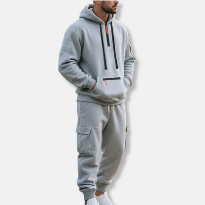 Connor | Men’s Sport Tracksuit – Half-Zip Hoodie & Drawstring Joggers
