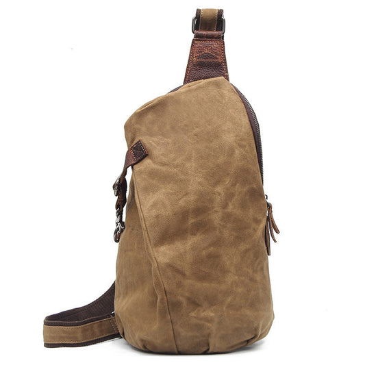 Variant image for Vintage Leather Crossbody Bag | Men's Sling Pack-3