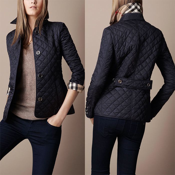 Lila | Women’s Quilted Cotton Jacket with Diamond Stitching