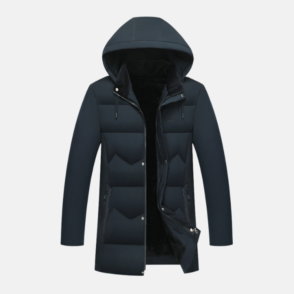 Porter | Men’s Quilted Hooded Coat with Plush Weather Protection