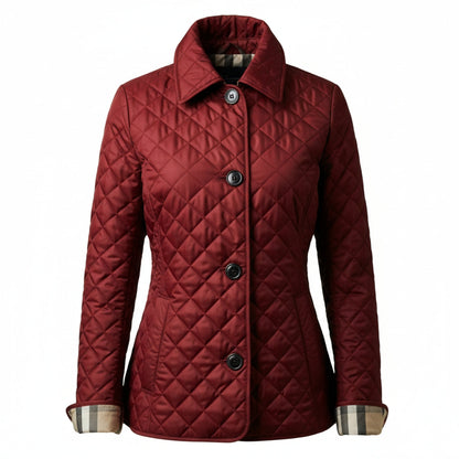 Lila | Women’s Quilted Cotton Jacket with Diamond Stitching