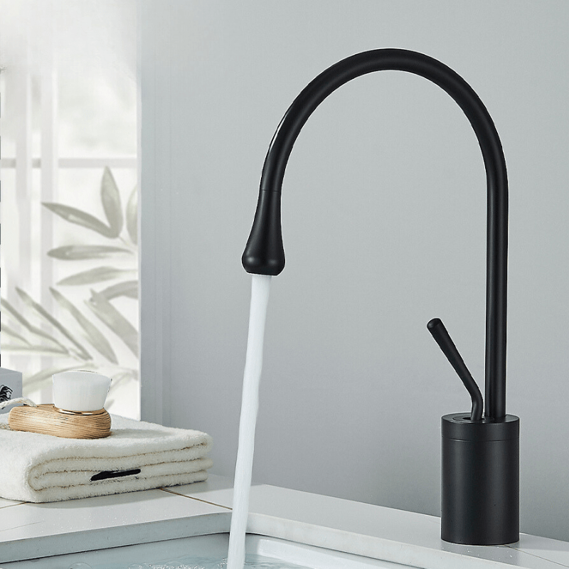 AuricFlow Bathroom Faucet | Brushed Gold Elegance with a Regal Touch