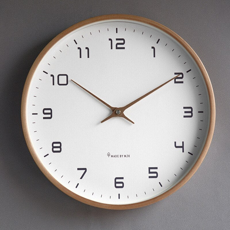 Minimalist Wooden Finish | HavenWood Wall Clock