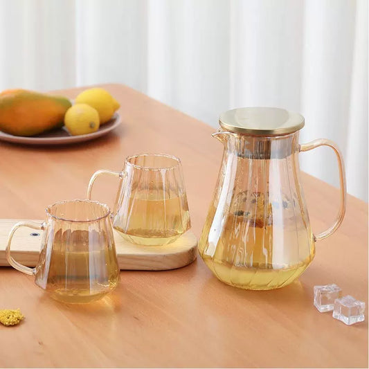 Large Glass Drink Pitcher | 2L Heat-Resistant Jug for Beverages