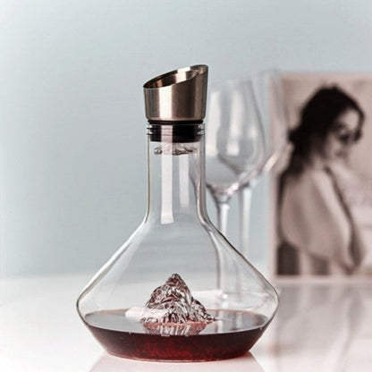 Large Crystal Carafe | 1500ml Iceberg Wine Decanter