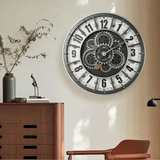 Timeless Ember Wall Clock | Vintage Bronze Elegance