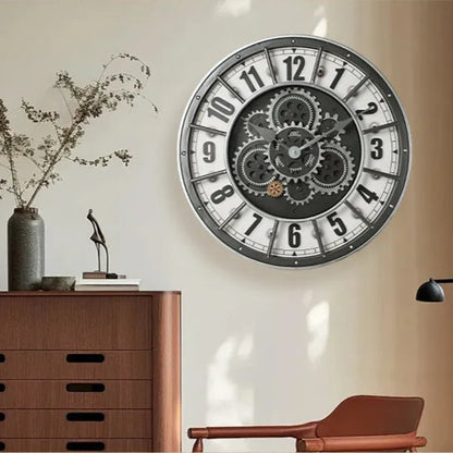 Timeless Ember Wall Clock | Vintage Bronze Elegance