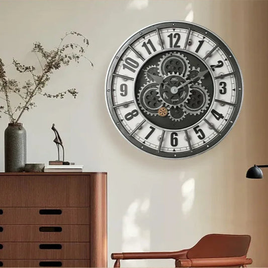Timeless Ember Wall Clock | Vintage Bronze Elegance