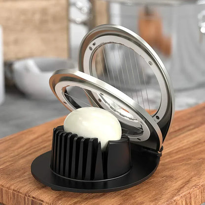 Durable Egg Slicer | 3-in-1 Stainless Steel Cutting Tool