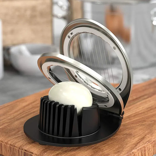 Durable Egg Slicer | 3-in-1 Stainless Steel Cutting Tool