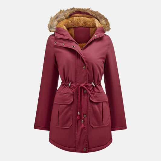 Donna | Women’s Adjustable Parka Jacket with Fleece Lining & Hood