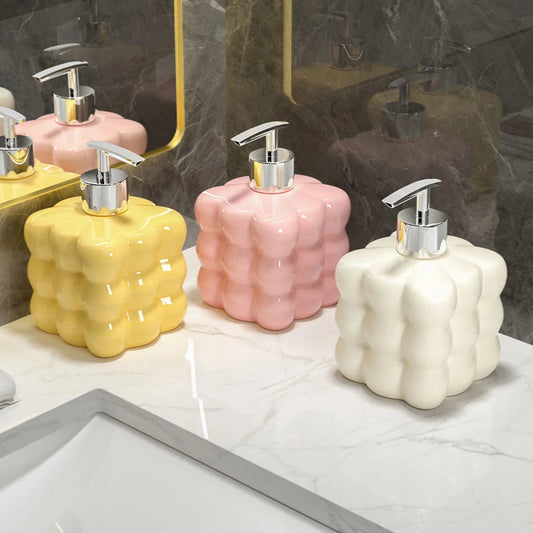 BubbleStone Ceramic Soap Dispenser | Bubble-Inspired Accessory