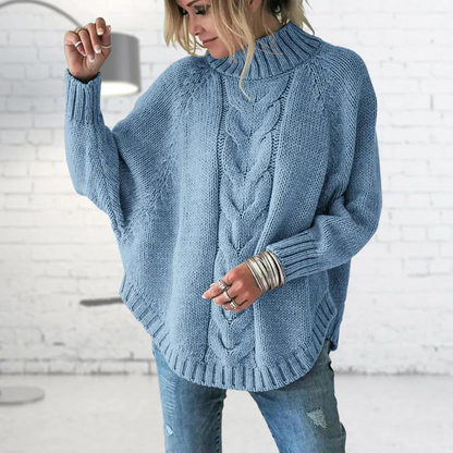 Janice | Women’s Chunky Knit Turtleneck Sweater