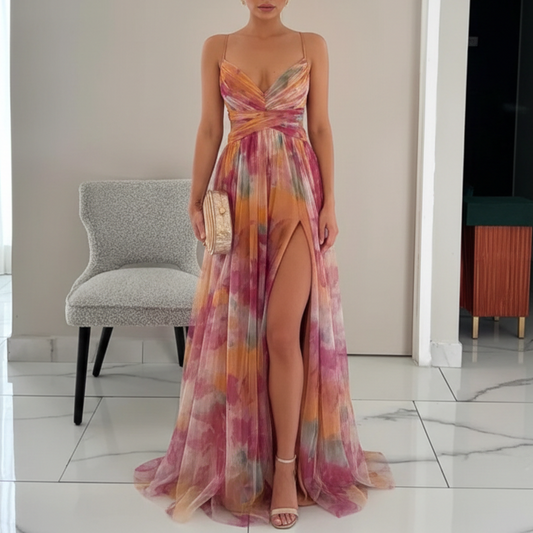 Seraphina | Women’s Elegant Pleated Maxi Dress