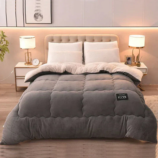 Soft Velvet Comforter | Cozy Winter Duvet for Warm Sleep