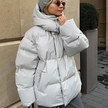 Eerie | Women’s Quilted Puffer Jacket with Oversized Fit and Hood