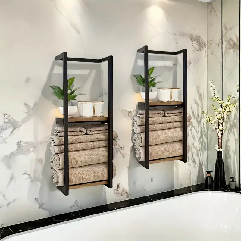 ArcticShield Towel Rack | Waterproof Wall-Mounted Bathroom Shelf
