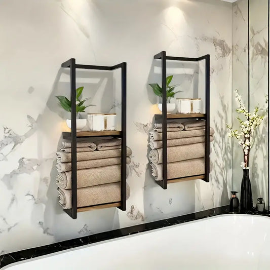 ArcticShield Towel Rack | Waterproof Wall-Mounted Bathroom Shelf