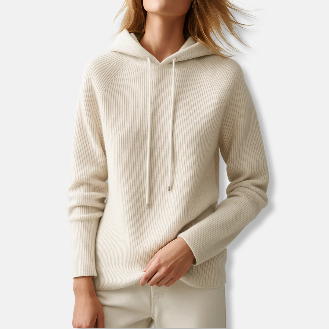Nora | Women’s Relaxed Knit Hoodie with Raglan Sleeves