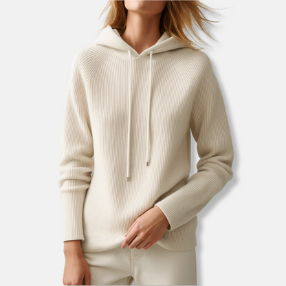 Nora | Women’s Relaxed Knit Hoodie with Raglan Sleeves