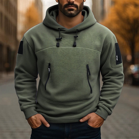 Colton | Men’s Adventure Hoodie with Sleeve Patch and Pockets