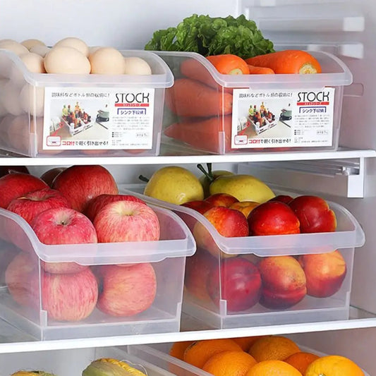 FreshLuxe | Clear Refrigerator Storage Crates