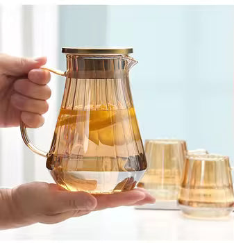 Large Glass Drink Pitcher | 2L Heat-Resistant Jug for Beverages