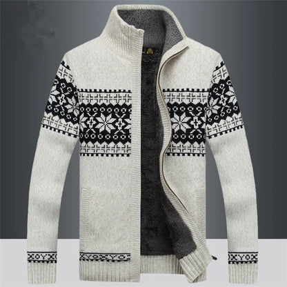 Colton | Men’s Soft-Lined Wool Sweater with Zipper