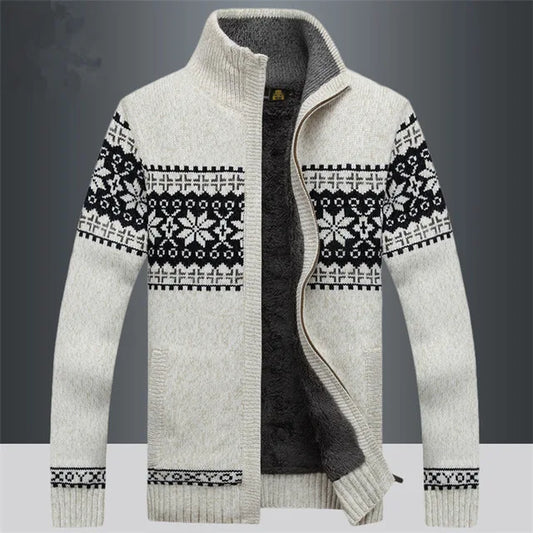 Colton | Men’s Soft-Lined Wool Sweater with Zipper