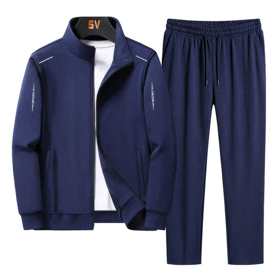 Brandon | Men’s Casual Cotton Tracksuit – Crewneck Sweatshirt & Jogging Bottoms