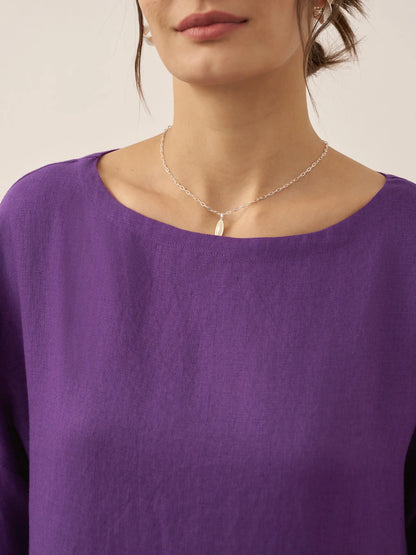 Piper | Women’s Linen A-Line Midi Dress