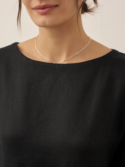 Piper | Women’s Linen A-Line Midi Dress