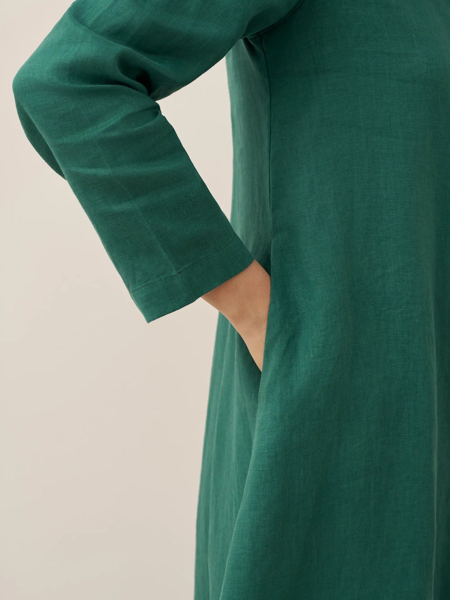 Shiloh | Women’s Linen Hooded Pullover Maxi Dress