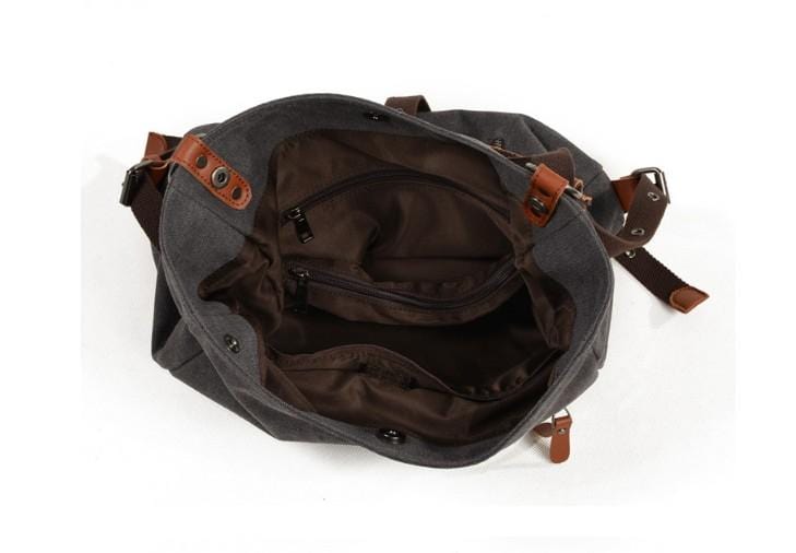 Sophia | Custom Tote Bag - Durable Waxed Canvas with Leather Handles-5