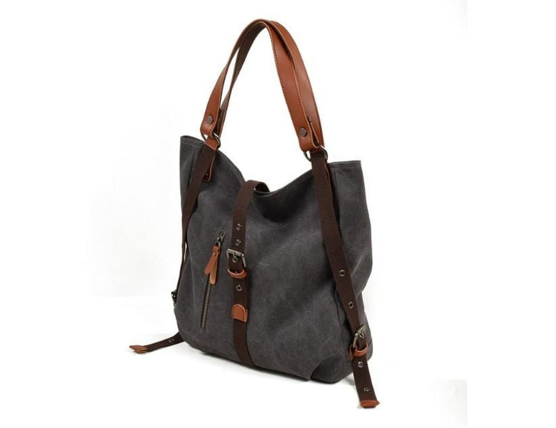 Sophia | Custom Tote Bag - Durable Waxed Canvas with Leather Handles-6