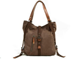 Sophia | Custom Tote Bag - Durable Waxed Canvas with Leather Handles-1