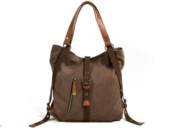 Sophia | Custom Tote Bag - Durable Waxed Canvas with Leather Handles-1
