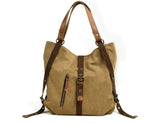 Sophia | Custom Tote Bag - Durable Waxed Canvas with Leather Handles-2