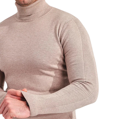 Damon | Men’s Slim Fit Ribbed Turtleneck Sweater