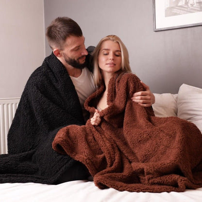 Couples Waterproof Blanket | Soft Plush Cuddle Throw for Bedtime