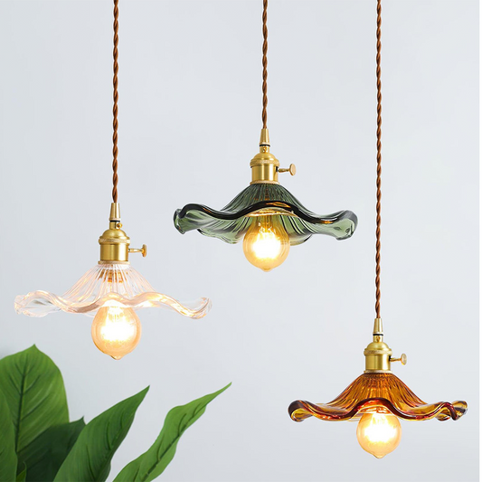 Chic Flower Design | StellarFlora Glass Pendant Lamp
